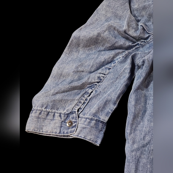 Splendid Women's Serena Long Sleeve Shirt Blue Small NEW - Picture 5 of 10